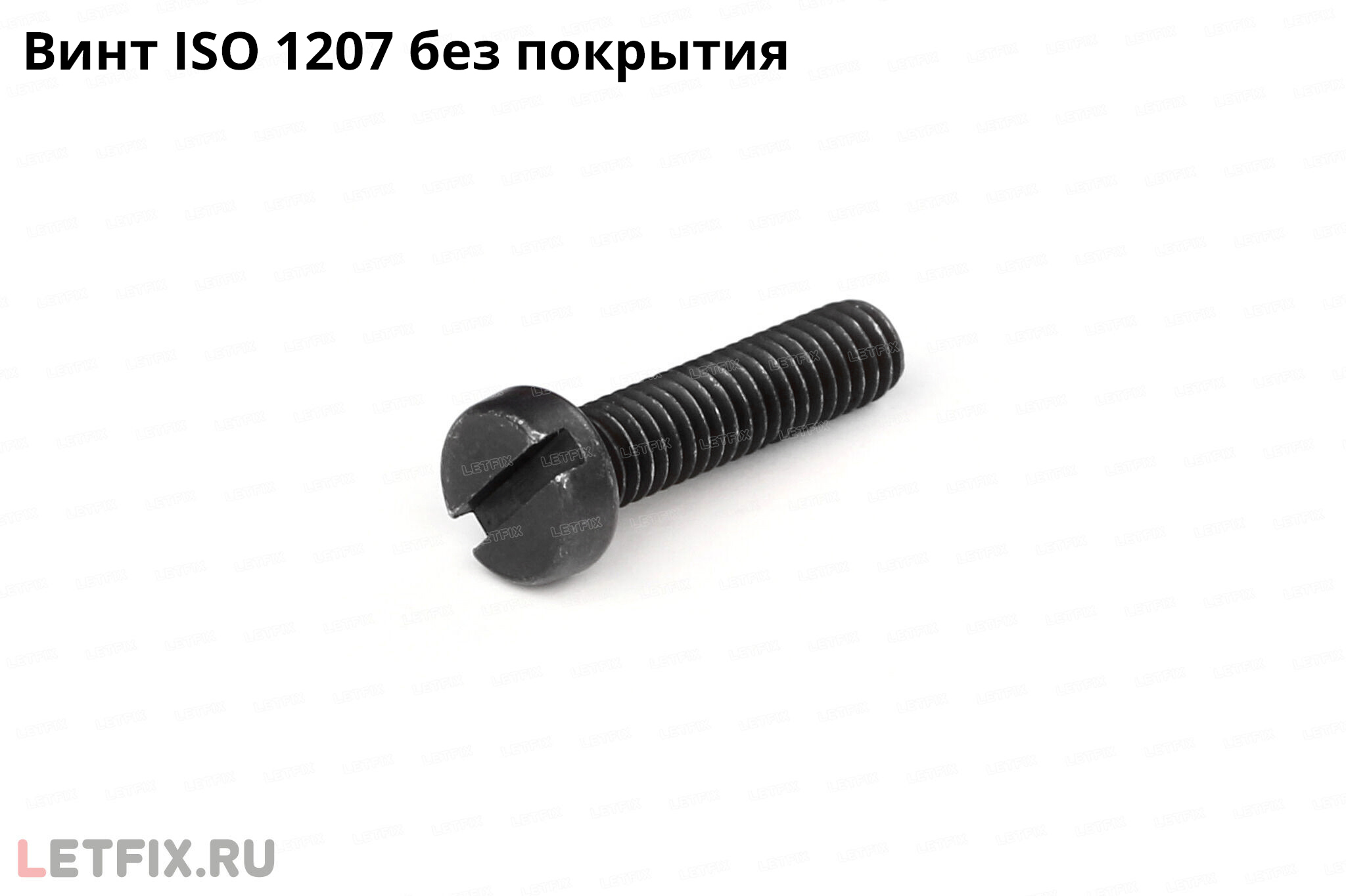 Стальной винт ISO 1207 без покрытия