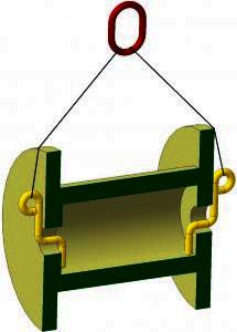 Захват для кабельных барабанов