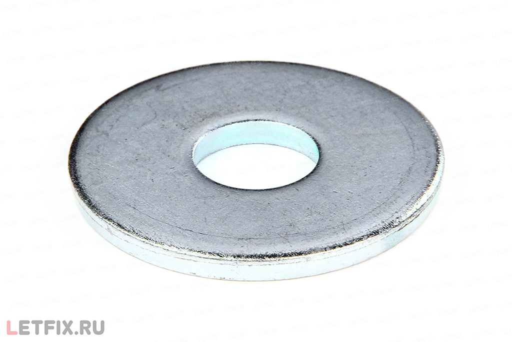 Стальные мебельные большие шайбы DIN 440 Form R с круглым отверстием (аналог шайбы ИСО 7094 и ГОСТ 28848)