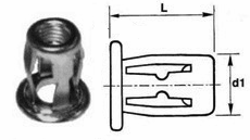 Заклепка резьбовая лепестковая нержавеющая