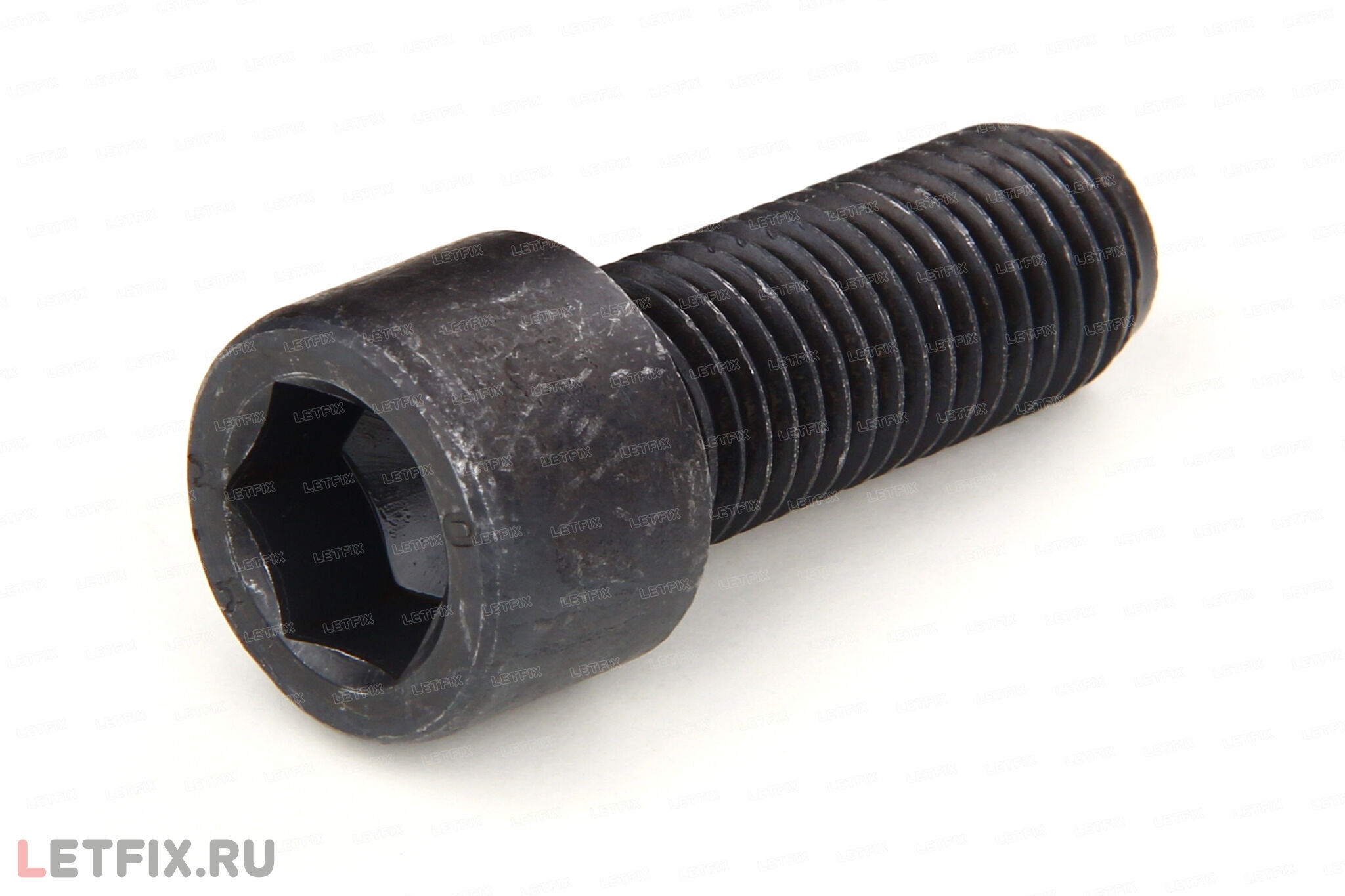 Стальной винт DIN 912 М16 с цилиндрической головкой с внутренним шестигранником без покрытия (оксидированный). Винты М16 ГОСТ 11738-84 из углеродистой стали (М16 ГОСТ Р ИСО 4762-2012, М16 ДИН 912).