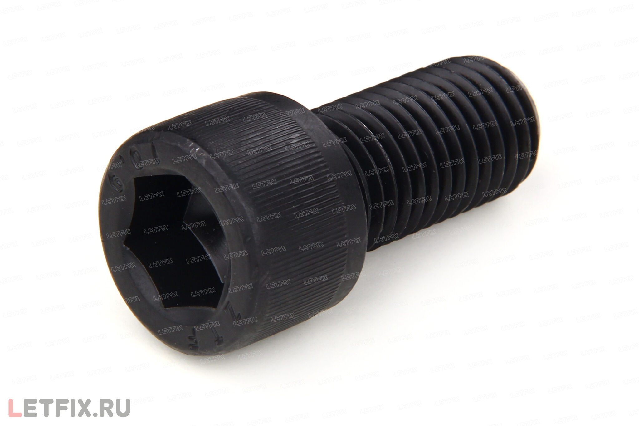 Стальной винт DIN 912 М22 с цилиндрической головкой с внутренним шестигранником без покрытия (оксидированный). Винты М22 ГОСТ 11738-84 из углеродистой стали (М22 ГОСТ Р ИСО 4762-2012, М22 ДИН 912).