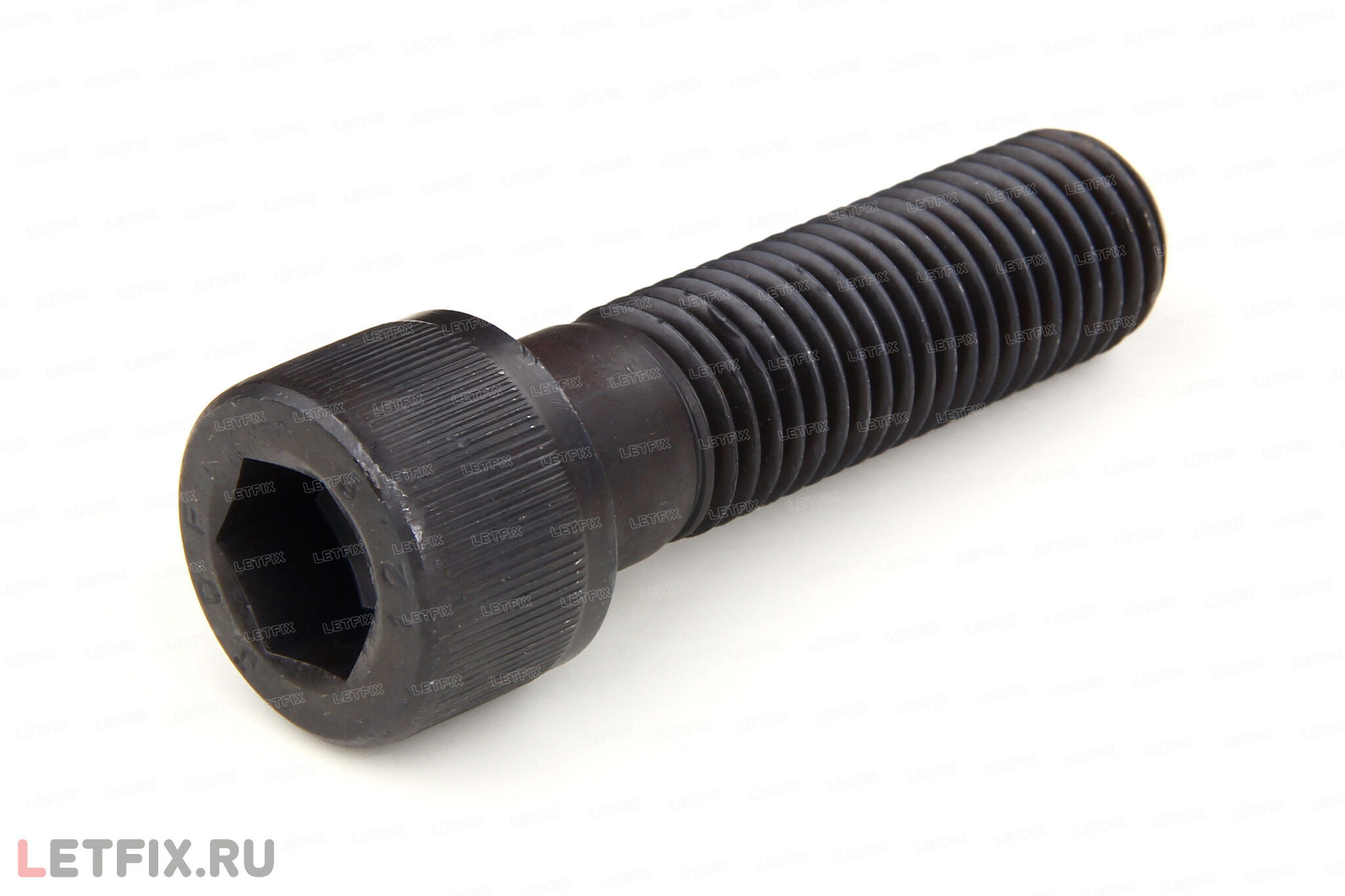 Стальной винт DIN 912 М24 с цилиндрической головкой с внутренним шестигранником без покрытия (оксидированный). Винты М24 ГОСТ 11738-84 из углеродистой стали (М24 ГОСТ Р ИСО 4762-2012, М24 ДИН 912).