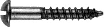 Шуруп с полукруглой головкой и прямым шлицем ГОСТ 1144-80 без покрытия
